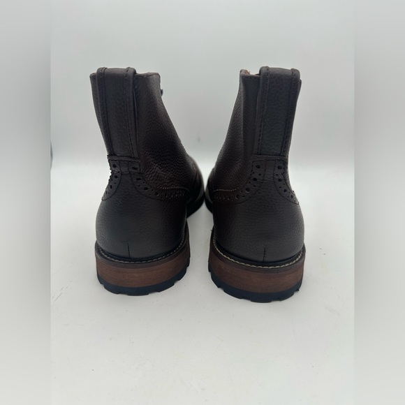 BRAND NEW Banana Republic Vernan Men’s Brown Wingtip Dress Boots Sz 10 - Picture 7 of 7